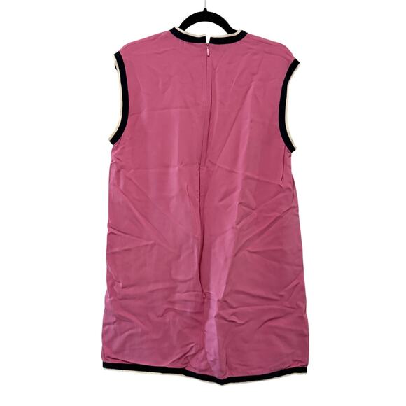 Gucci Cady Light Pink Grosgrain Trim Tunic Top - Picture 3 of 7